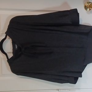 DKNY black flowy blouse
